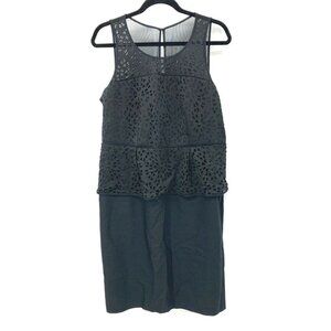 Lane Bryant Peplum Dress Plus 14 Black Women